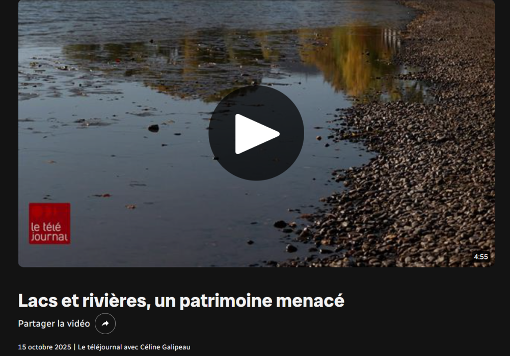 Lacs et rivi&egrave;res, un patrimoine menac&eacute; : un reportage &agrave; d&eacute;couvrir